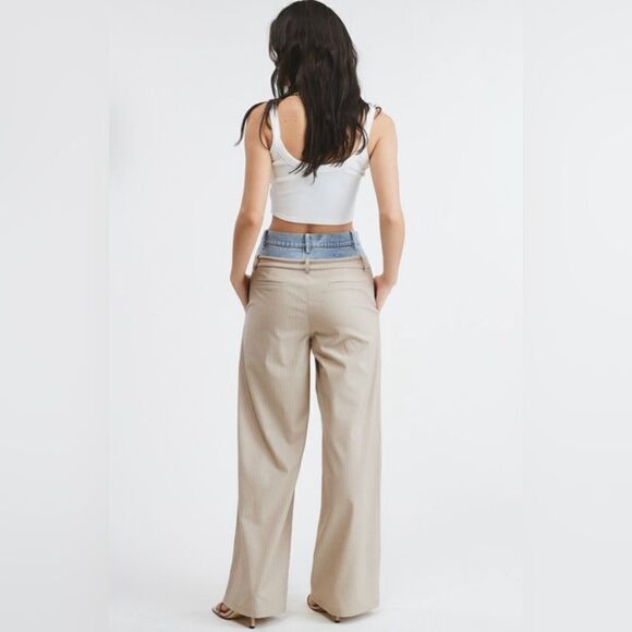 049. BILLIE TROUSERS- Beige - Picture 6 of 7